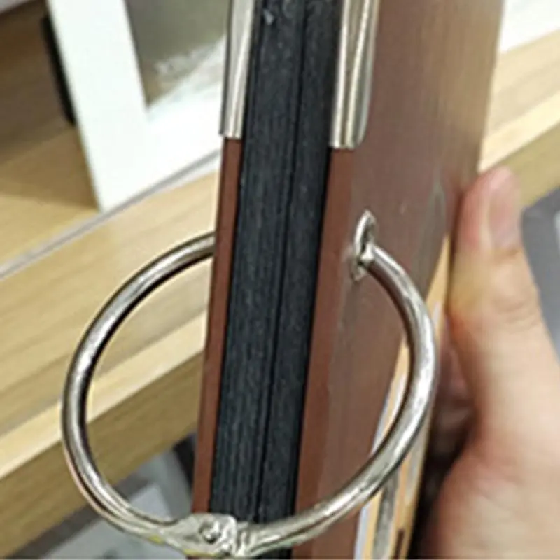 LXAA 20 Pcs 25mm Metal Binder Rings Index Card Rings Bookbinding Rings for Organizing Documents Photo Albums And Crafts