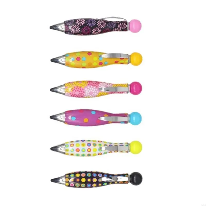 LXAA 6 Pcs Ballpoint Pen Oil Pen Blue/Black Writing Pen Big Fat Pen for School