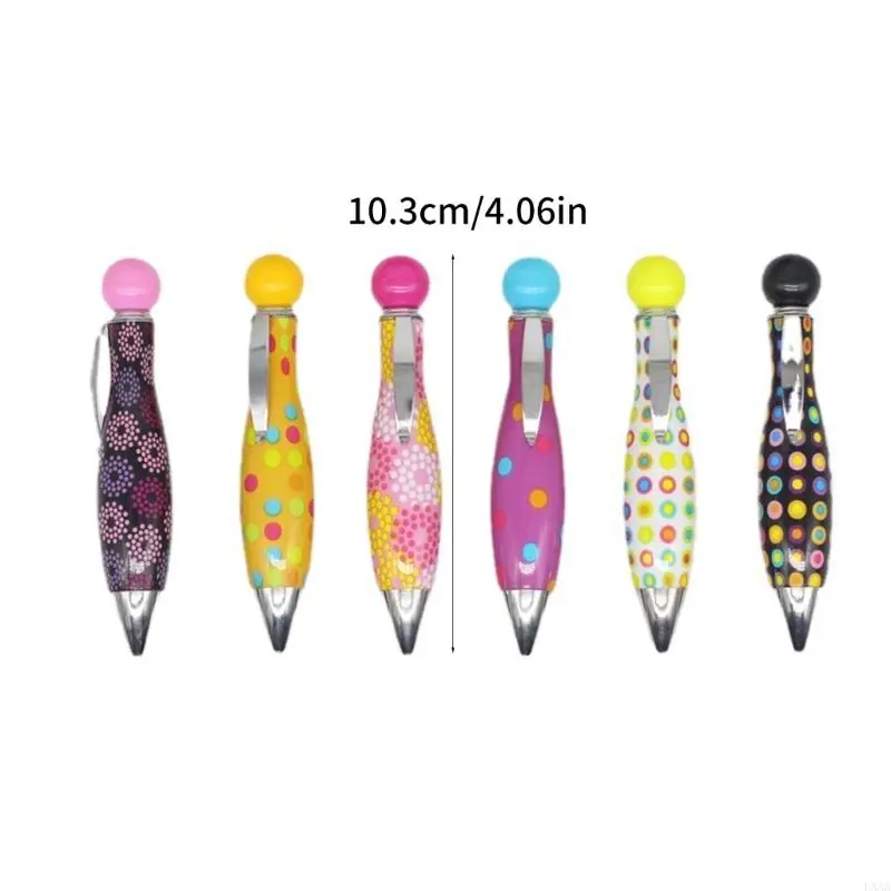 LXAA 6 Pcs Ballpoint Pen Oil Pen Blue/Black Writing Pen Big Fat Pen for School