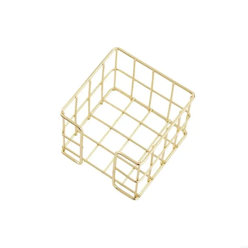 LXAA Iron Wire Memo Pad Holder 27x95x80mm Desk Note Block Holder Storage Box Metal Mesh Memo Pad Box For School Office Desk