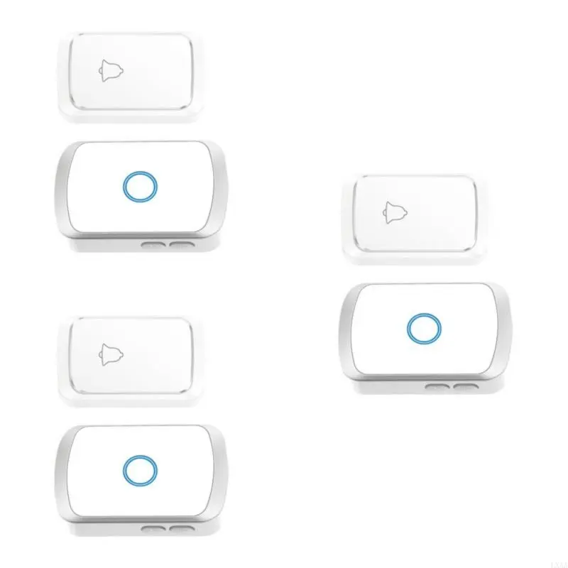 LXAA Wireless Doorbell with 60 Chimes Waterproof 5 Level Volumes Adjustable Door Bells Long Distance Door Bells