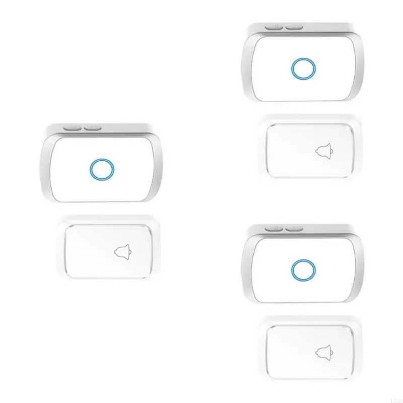 LXAA Wireless Doorbell with 60 Chimes Waterproof 5 Level Volumes Adjustable Door Bells Long Distance Door Bells