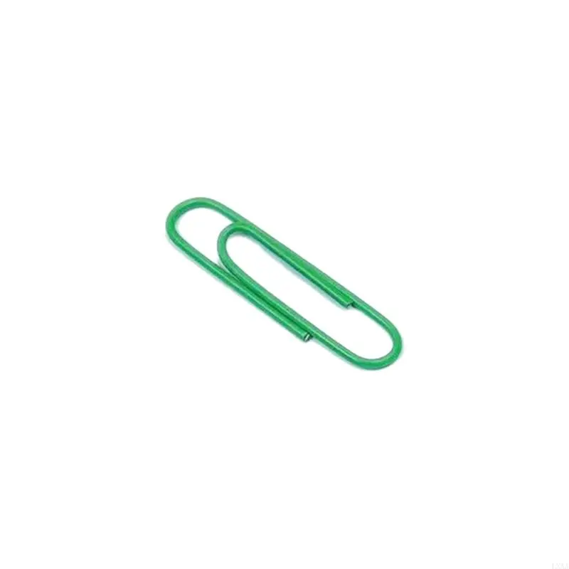 LXAA 120 Pcs Office Clips 28mm 33mm Colorful Paper Clips Letter Clips School Supplies