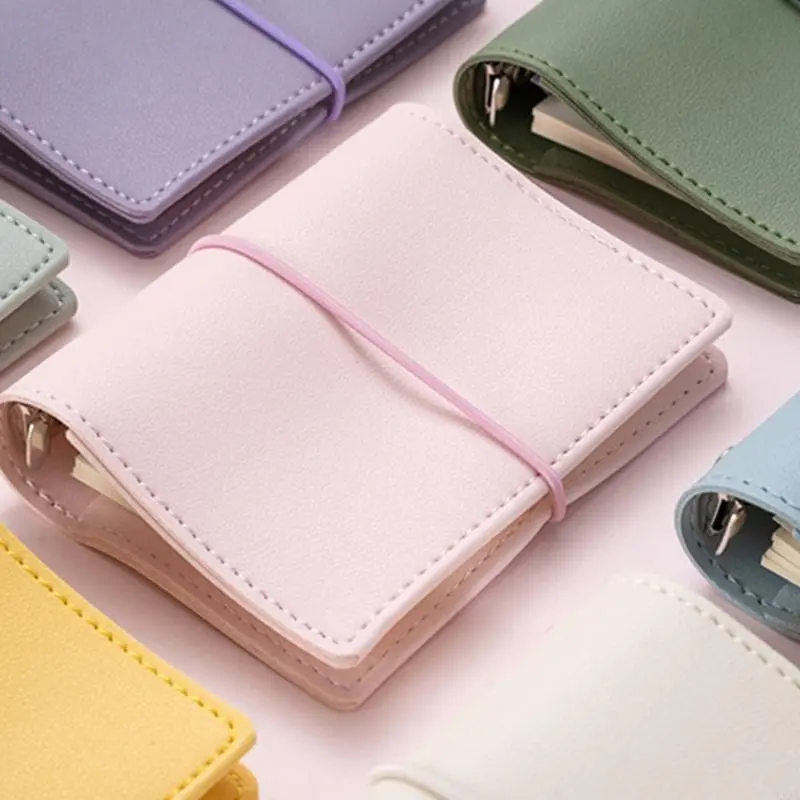 LXAA Refillable 5 Rings Binder Notebook with Refill Paper 5 Holes Leather Binder Covers Leather Binder Journal for Travel