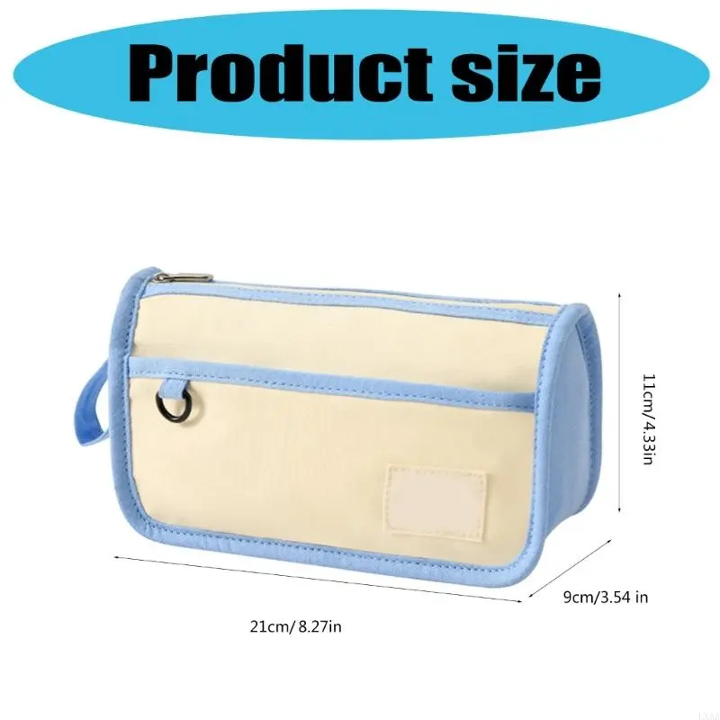 LXAA Pencil Case Canvas Pencil Bag Pen Case Large Capacity Pen Bag Pencil
