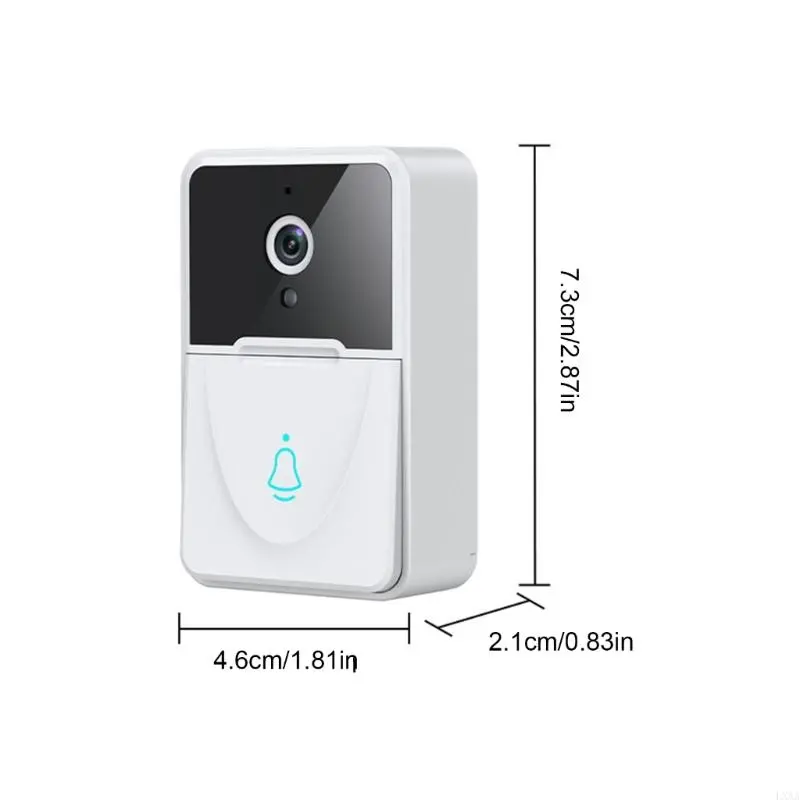 LXAA Weatherproof Home Surveillances Video Doorbell Camera With Live View & Two Way Communication Suitable for Home Security