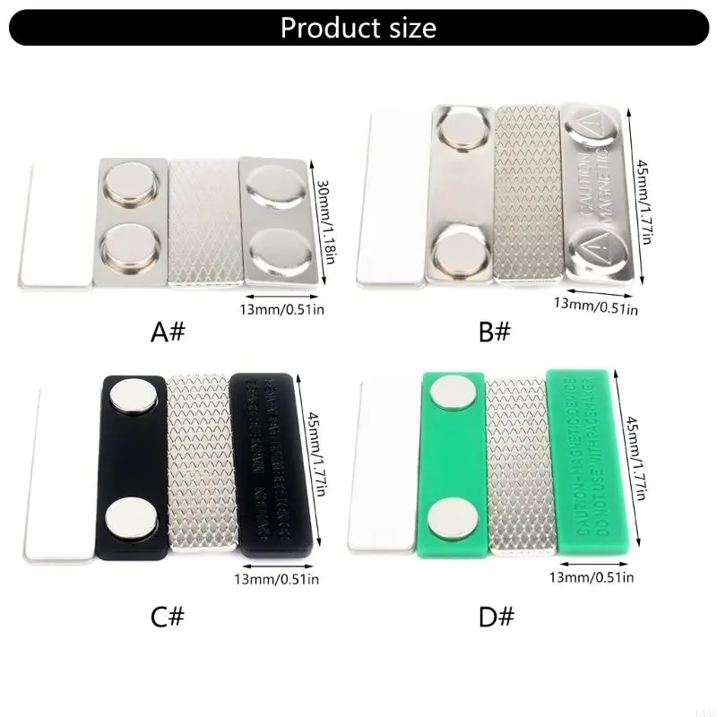 LXAA Strong Name Badge Holder Name Label Magnets Fastener with 2 Magnets