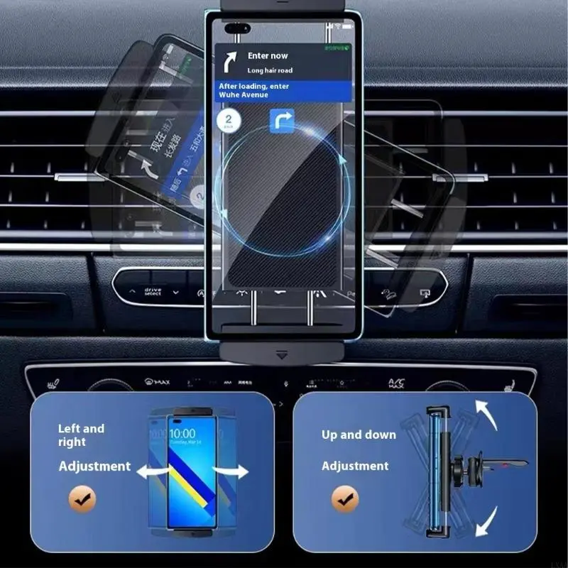 LXAA Heavy Duty Car Vent Tablet Mount Ergonomic Car Vent Tablet Holder for Phones