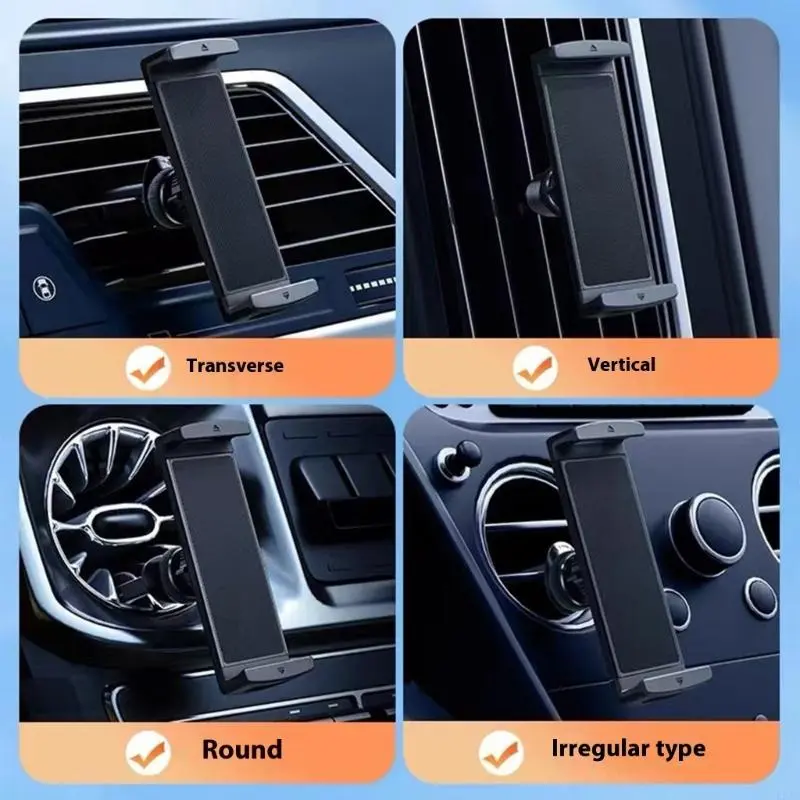 LXAA Heavy Duty Car Vent Tablet Mount Ergonomic Car Vent Tablet Holder for Phones