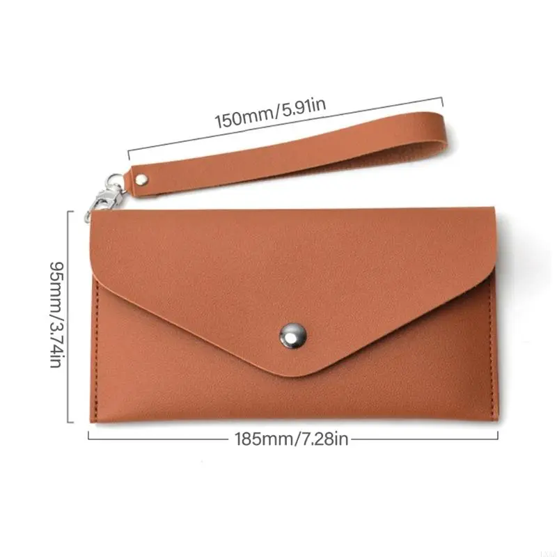 LXAA Minimalists Wristlet Phone Wallet Organizers Purse With Flap Suitable For Everyday Use, Shopping, And Traveling