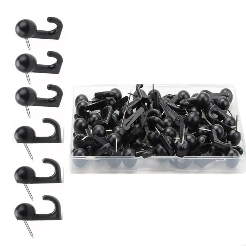 LXAA 30/50 Pcs Push Pin Hooks Decorative Pin Tacks Wall Thumb Tacks Hook Office School Supplies for Photo Wall Bulletin Board
