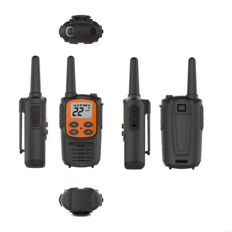 LXAA 2pcs Two Way Radios ABS Walkies Talkies with 1200mAh Liion Battery & VOX Hands frees Feature for Kids Outdoor Use