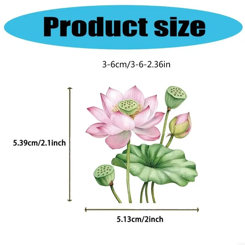 LXAA 50 Sheets Aesthetic Decorative Sticker Flower Sticker Decal Laptop Sticker Adhesive Decal for Journal Scrapbooking