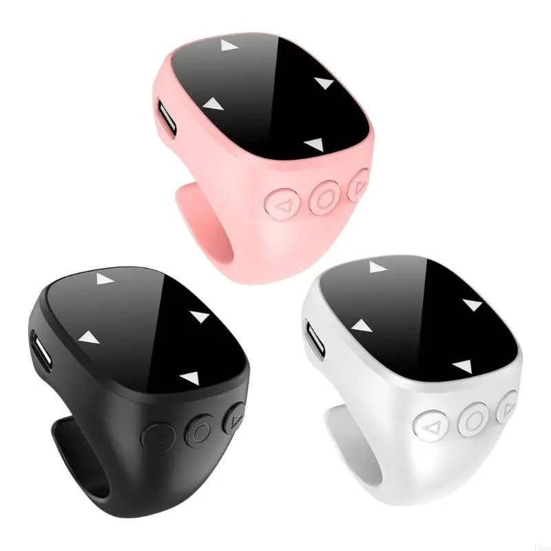 LXAA Wireless Bluetooth-compatible Scrolling Rings Fingertip Rings Remote for Selfie