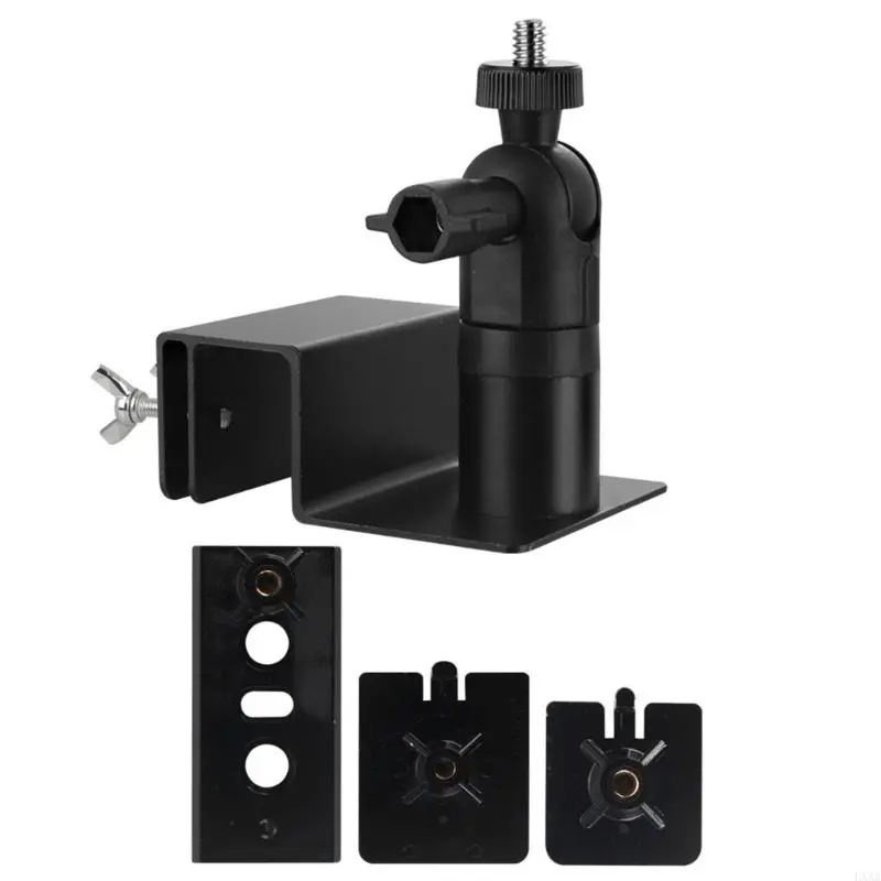 LXAA Solar Camera Mount Heavy Duty Adjustable Bracket Weather Resistant 360 Rotating For Outdoor Surveillances Installation