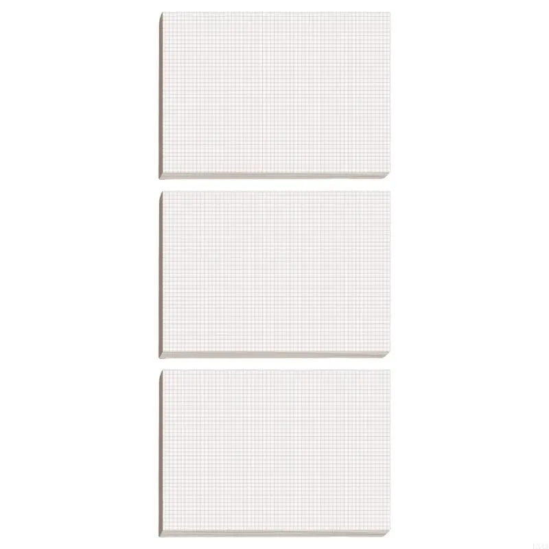 LXAA 3 Pcs Draft Paper Square Writing Pads Blank Graphing Pad Calculation Pad Paper for Office School and Home Use