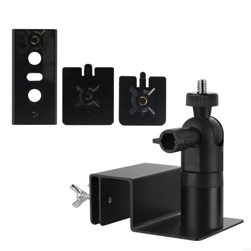LXAA Solar Camera Mount Heavy Duty Adjustable Bracket Weather Resistant 360 Rotating For Outdoor Surveillances Installation