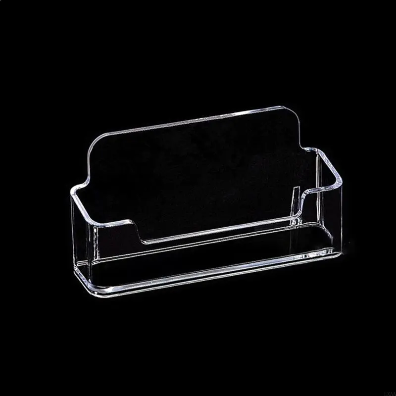 LXAA 2Pcs Business Card Case Acrylic Name Card Stand Display Stand Card Organizerr