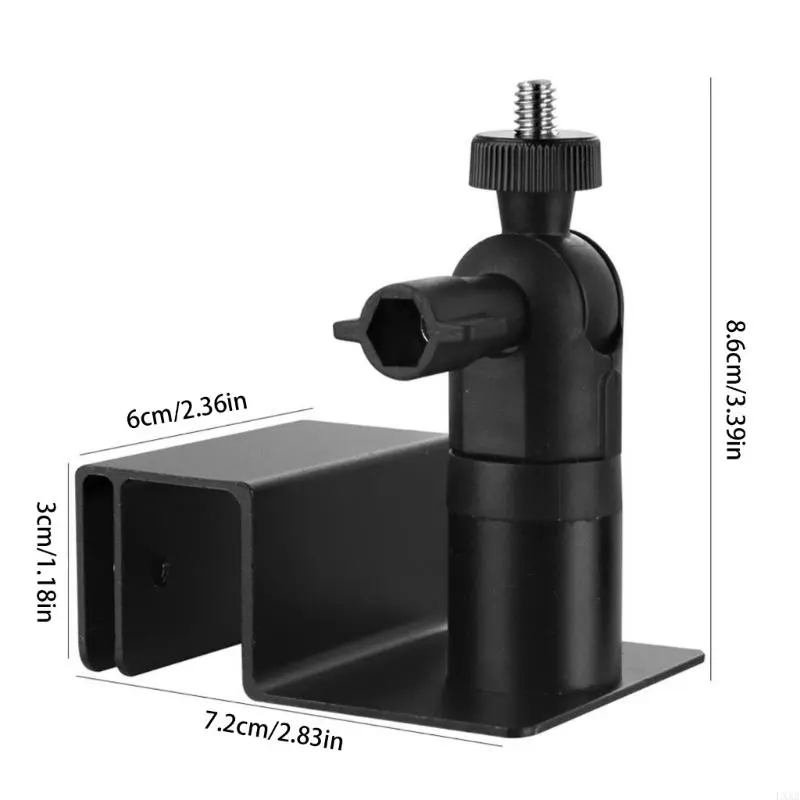 LXAA Solar Camera Mount Heavy Duty Adjustable Bracket Weather Resistant 360 Rotating For Outdoor Surveillances Installation