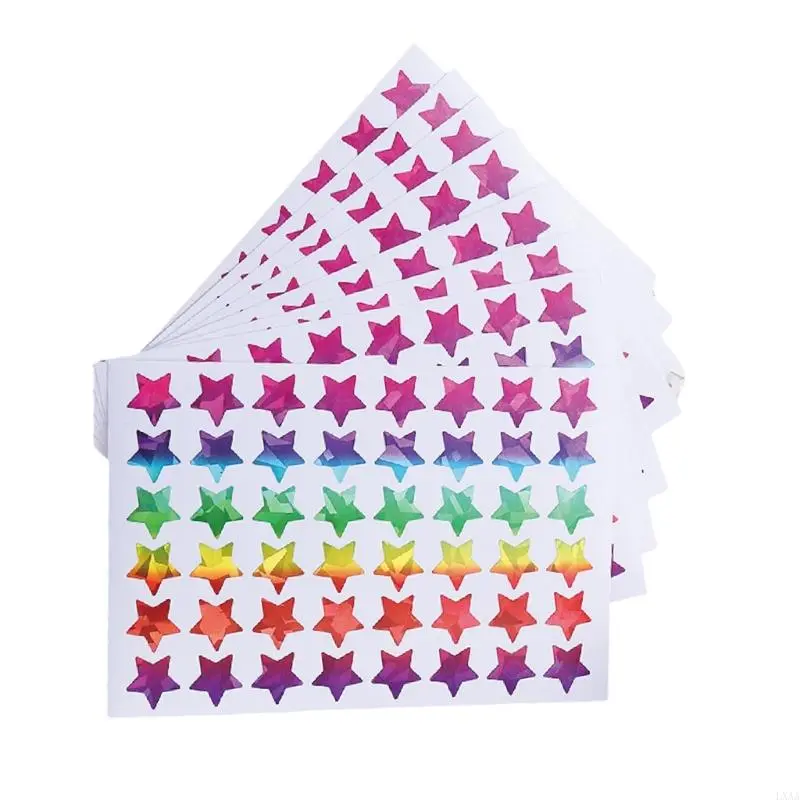 LXAA Glittered Star Heart Sticker Wrapping Sticker for Scrapbooking Journal Notebook