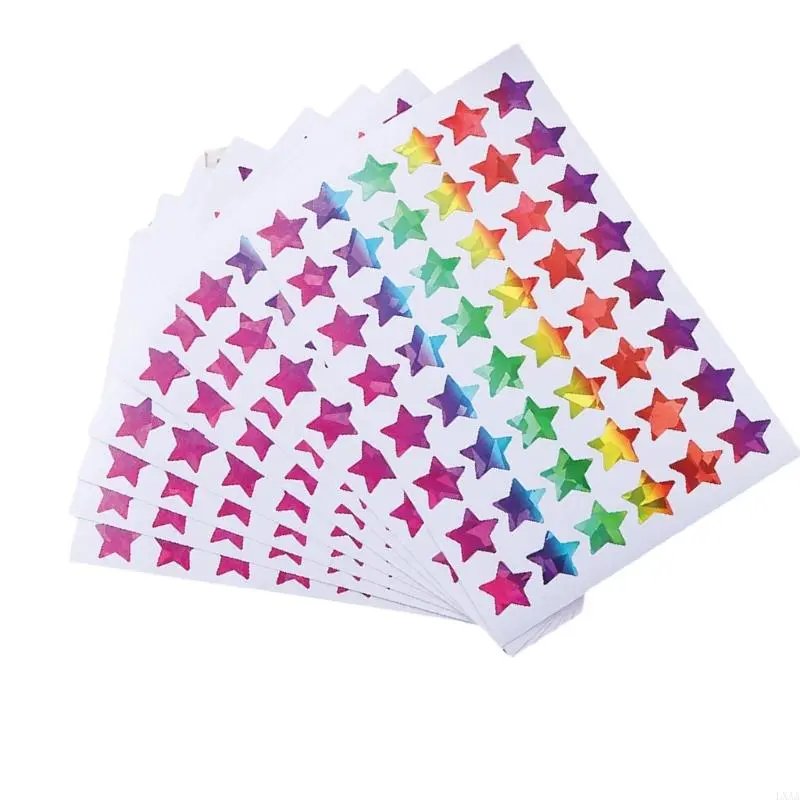 LXAA Glittered Star Heart Sticker Wrapping Sticker for Scrapbooking Journal Notebook