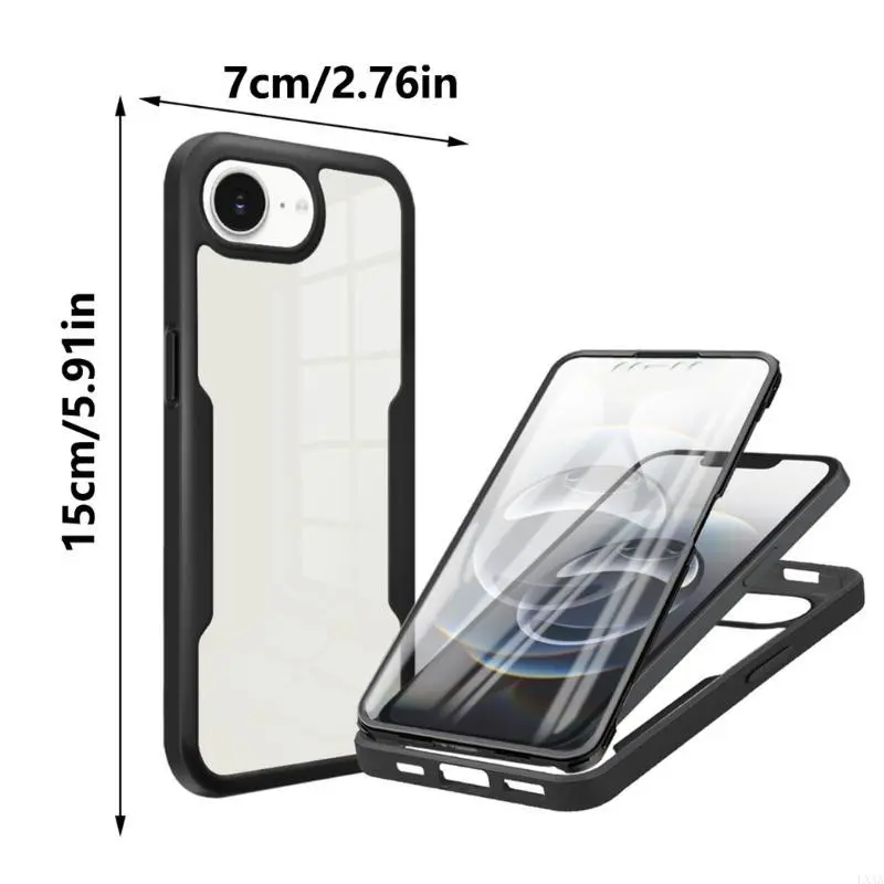 LXAA TPU Phone Case with Complete Edges protections Shock Absorbing Case for Phone 16e