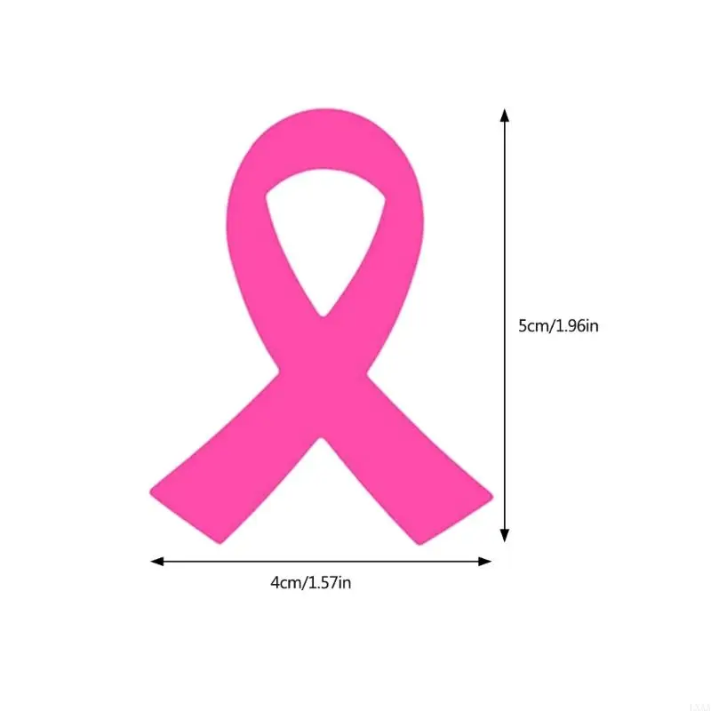 LXAA Breasts Awareness Label Sticker Pink Ribbon Sticker Water Bottle Labels Decorative Sticker for Cancer Awareness