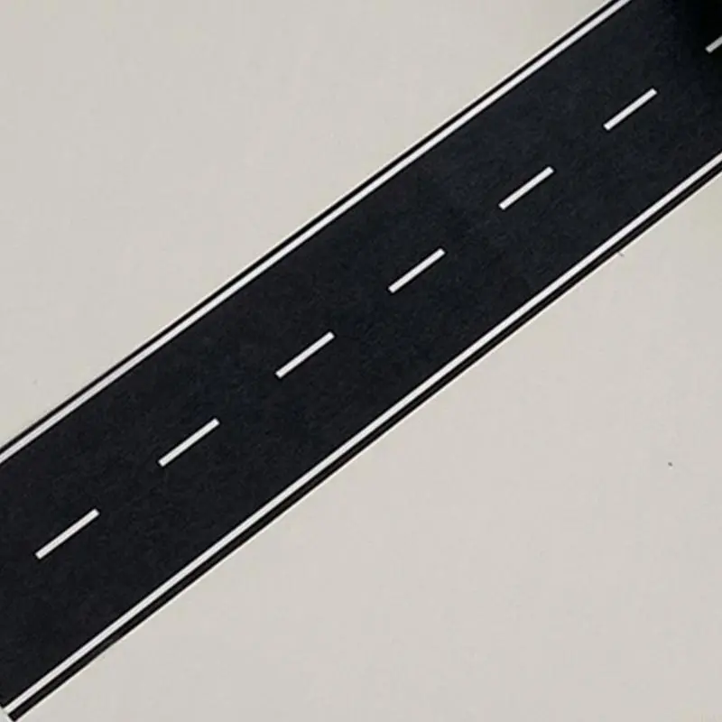 LXAA Road Track Tape 50mmx5m Racetrack Sticker Tape for Journal Planner Photo Frame Scrapbooking Background Tape for Craft