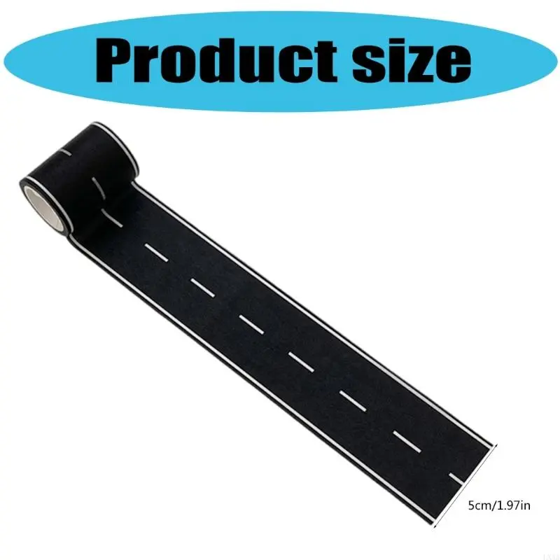 LXAA Road Track Tape 50mmx5m Racetrack Sticker Tape for Journal Planner Photo Frame Scrapbooking Background Tape for Craft