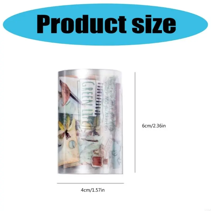 LXAA 6mmX2M Clear PET Tape for Scrapbooking Journal Notebook Planner Photo Frame
