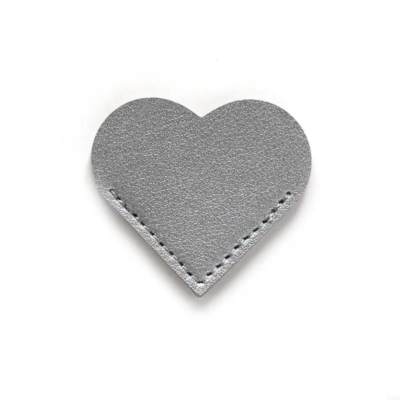LXAA Bible Bookmarks Corner Page Marker PU Leather Bookmarks Heart Shaped Bookmarks Simple Book Markers Reading Supplies