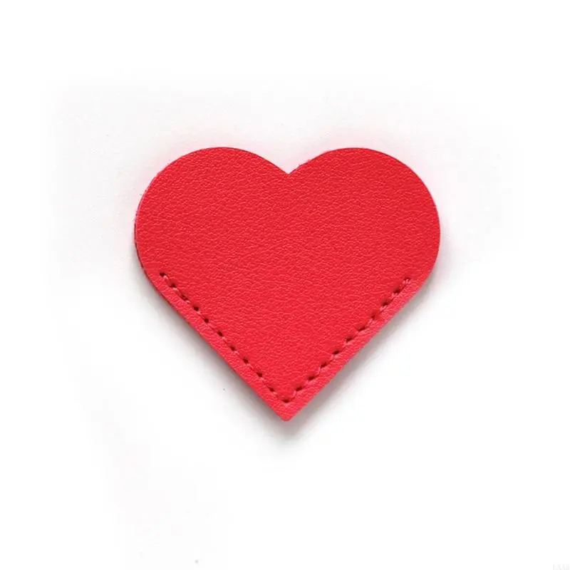 LXAA Bible Bookmarks Corner Page Marker PU Leather Bookmarks Heart Shaped Bookmarks Simple Book Markers Reading Supplies
