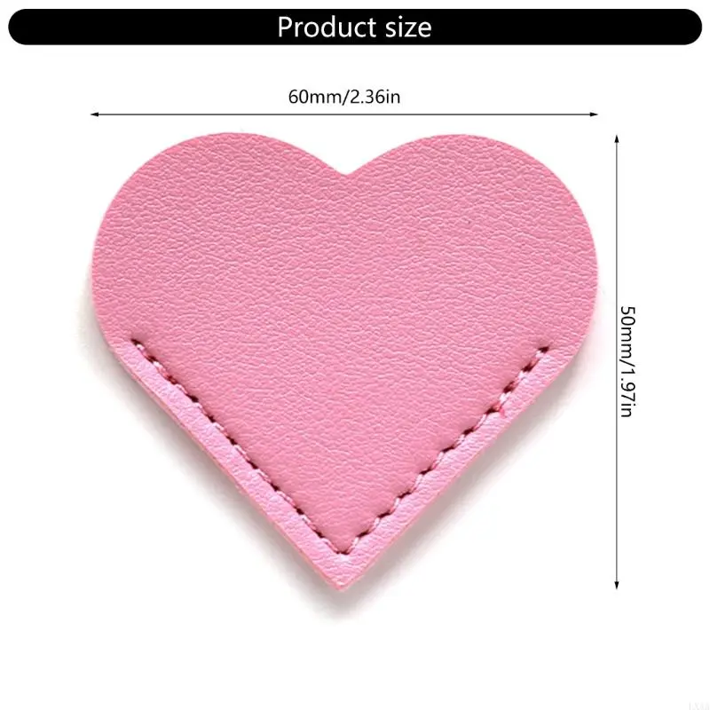 LXAA Bible Bookmarks Corner Page Marker PU Leather Bookmarks Heart Shaped Bookmarks Simple Book Markers Reading Supplies