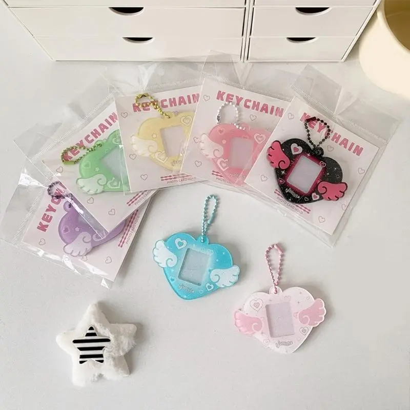 LXAA 1 inch Photo Storage Display Card Holders KeychainLove Wing Card Cover