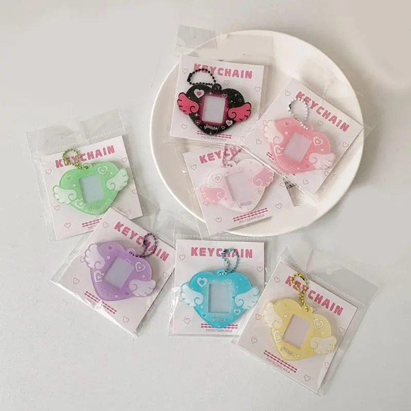 LXAA 1 inch Photo Storage Display Card Holders KeychainLove Wing Card Cover