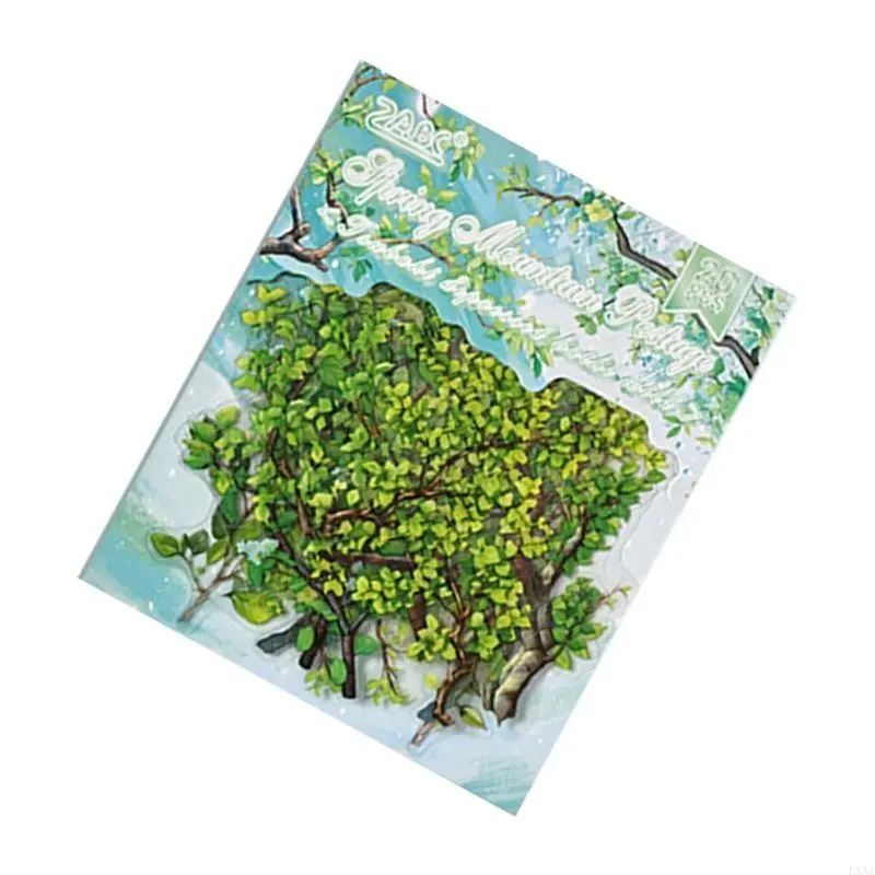 LXAA 20 Sheets Muono Sticker Adhesive Decorative Sticker Scrapbooking Supplies