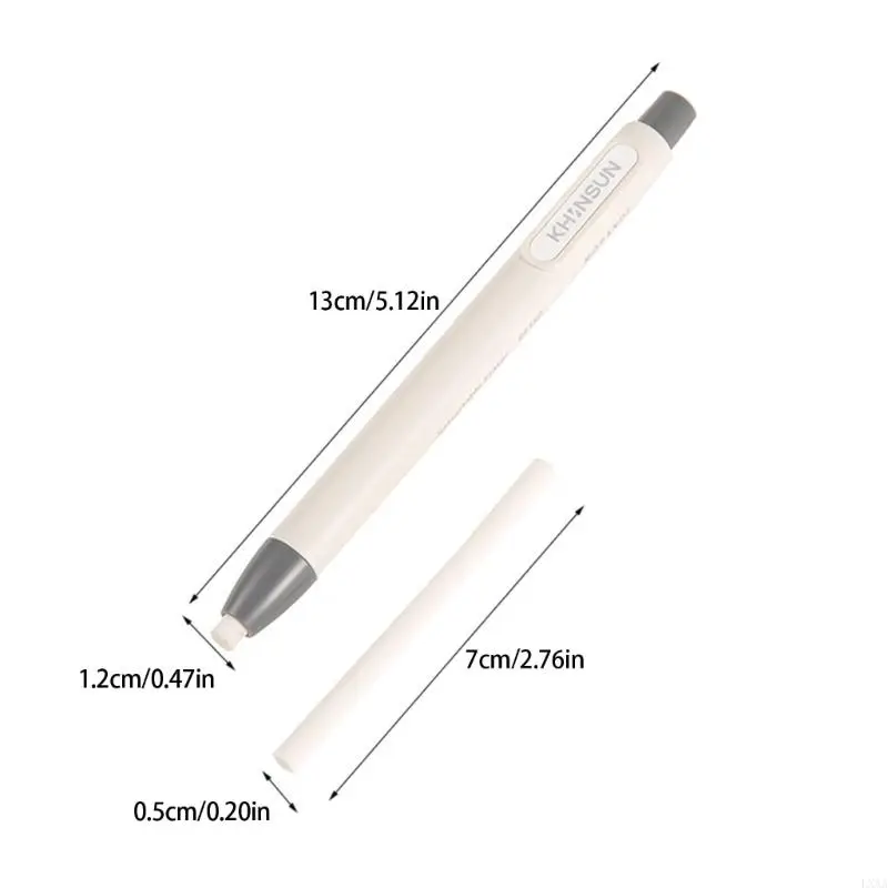 LXAA Retractable Eraser Pen Press Action Pencil Eraser Refillable Eraser Pen