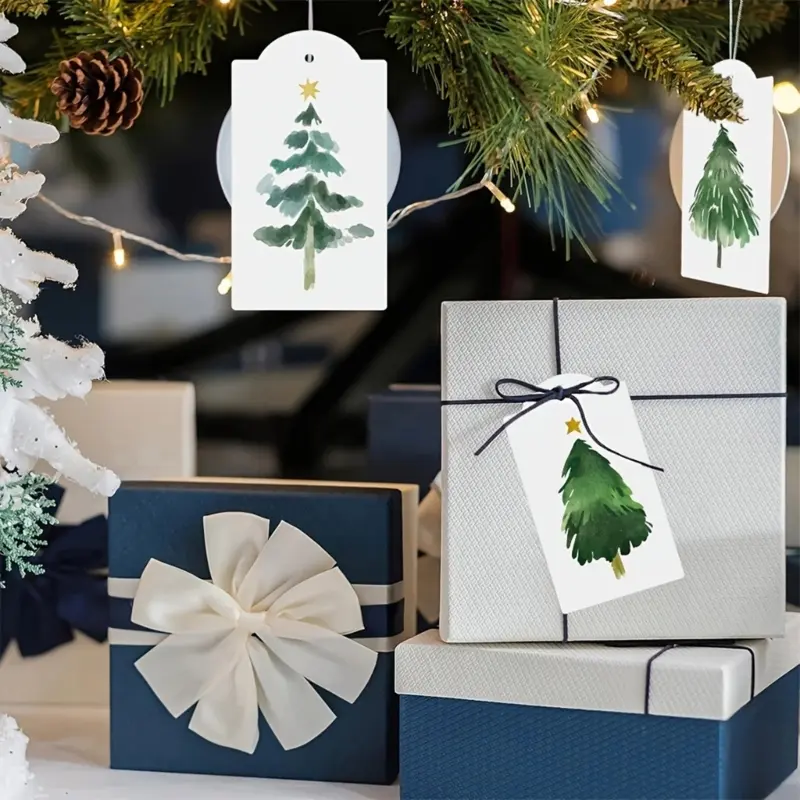 20 Pcs/Set Christmas Labels Christmas Gift Tagged for Gifts Packaging Decoration