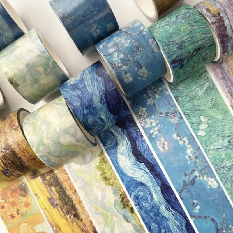 LXAA 30mm Wide Scrapbooking Tape Aesthetic Masking Tape for Journal Album Packaging