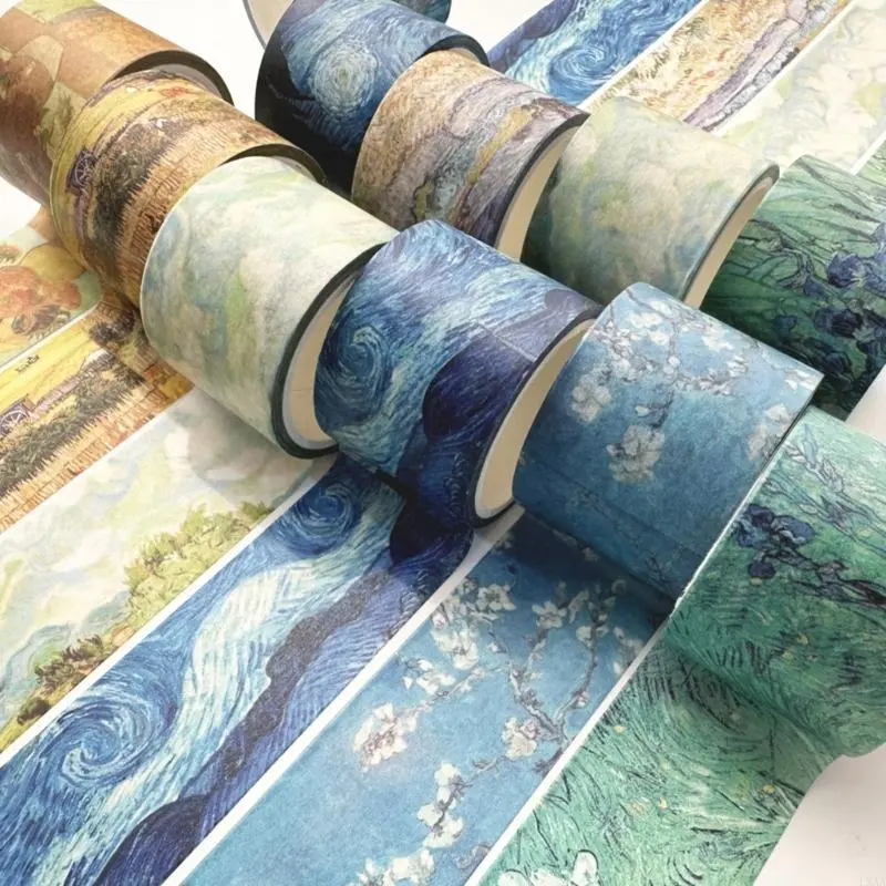 LXAA 30mm Wide Scrapbooking Tape Aesthetic Masking Tape for Journal Album Packaging