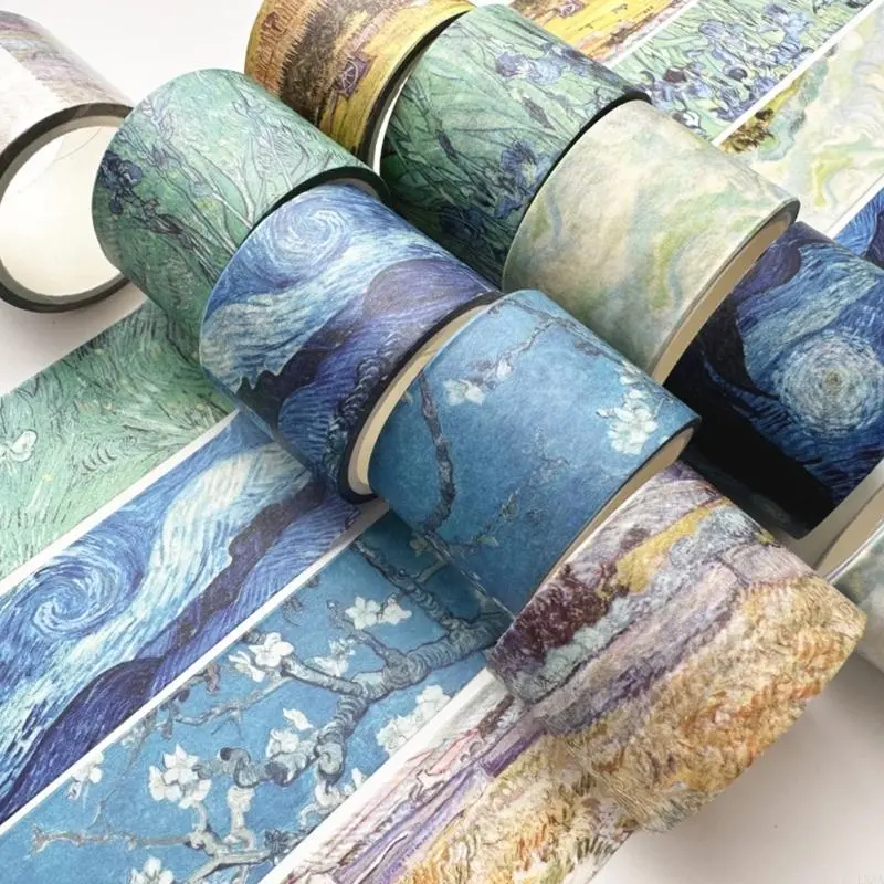 LXAA 30mm Wide Scrapbooking Tape Aesthetic Masking Tape for Journal Album Packaging