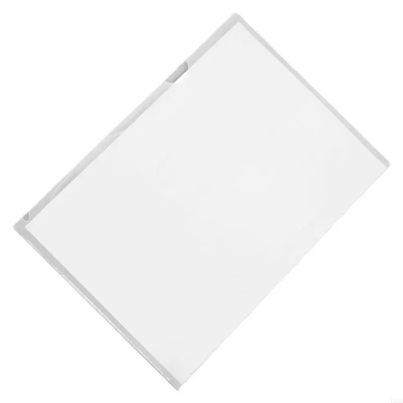 LXAA 6 Color L Shaped Folder A 4 Plastic Folder Paper Clip Folder for Protection File