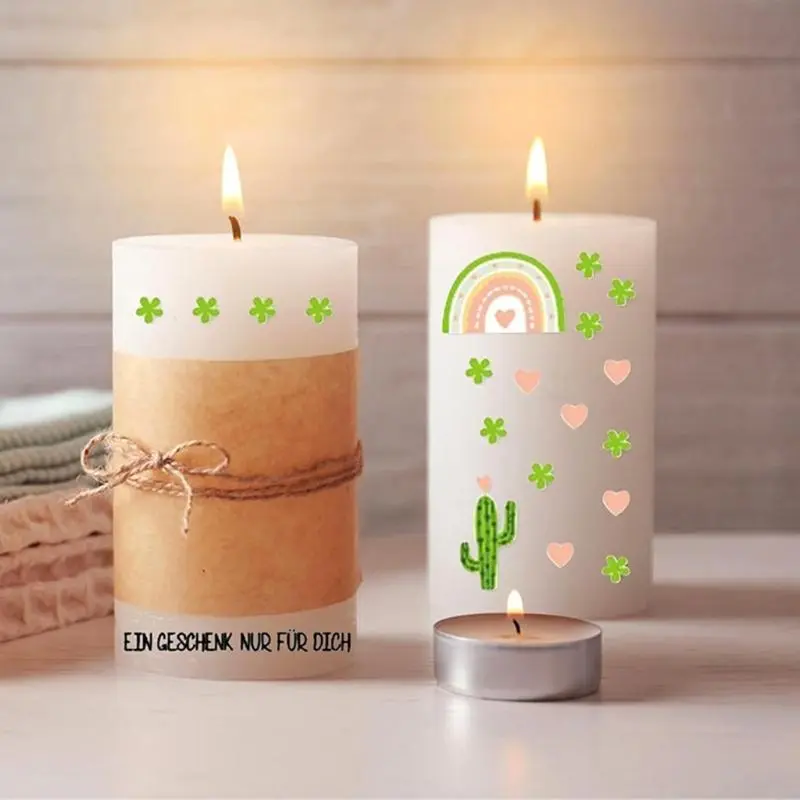 LXAA Water Transfer Sticker Water Resistant Rub On Sticker for Art Craft Glass Furniture 5.83x8.27Inch