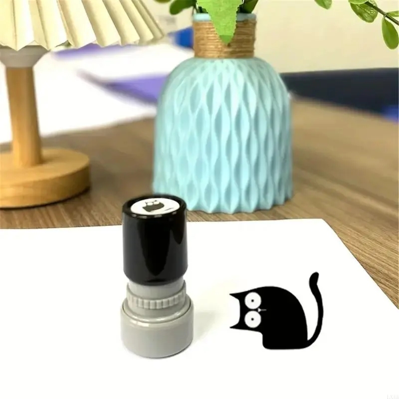 LXAA Animal Kitten Themed Stamp for Card Making Scrapbooking Photo Album Journaling Motivational Stamp for Art Craft Project