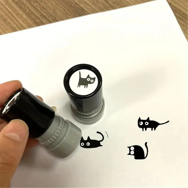 LXAA Animal Kitten Themed Stamp for Card Making Scrapbooking Photo Album Journaling Motivational Stamp for Art Craft Project