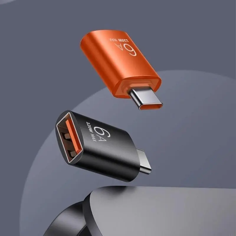 LXAA Type C To USB Conversion with 6A Quick Charges Capability speed USB To Type C Adapter for Smartphones