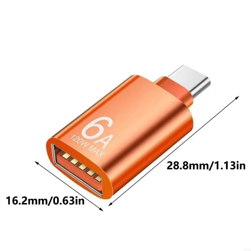 LXAA Type C To USB Conversion with 6A Quick Charges Capability speed USB To Type C Adapter for Smartphones