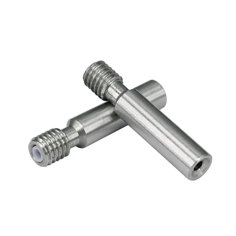 2021 All-Metal  V6 Heat Break Titanium & Alloy 3D Printer Heat Break Throat MK8 1.75mm V6 Hotend Heater Block
