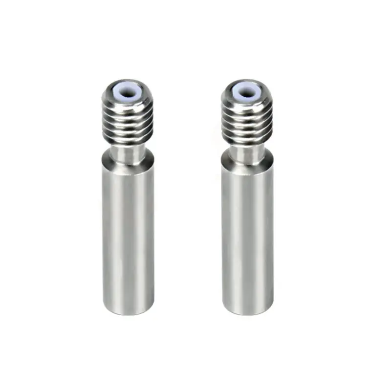 2021 All-Metal  V6 Heat Break Titanium & Alloy 3D Printer Heat Break Throat MK8 1.75mm V6 Hotend Heater Block