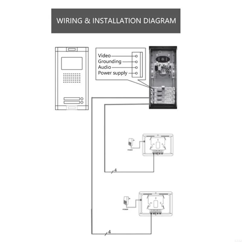 LXAA Two Way Communication 7Inch Doorbell System Multiple Camera Support Apartments